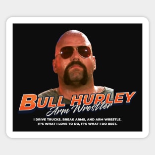 Bull Hurley Arm Wrestler Sticker